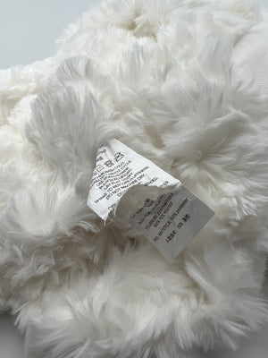 UGG Adalee Faux Fur Throw Blanket — Cozy 50x70 Natural White