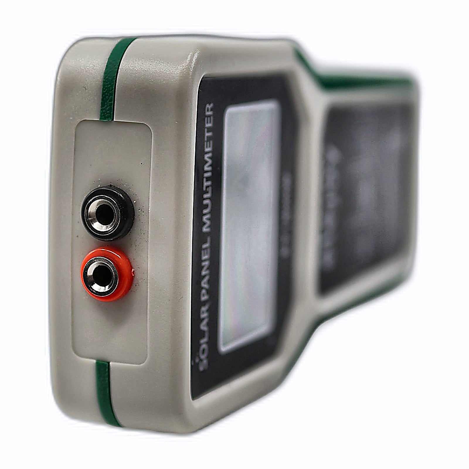 Elejoy EY1800W solar multimeter side view with banana jack ports