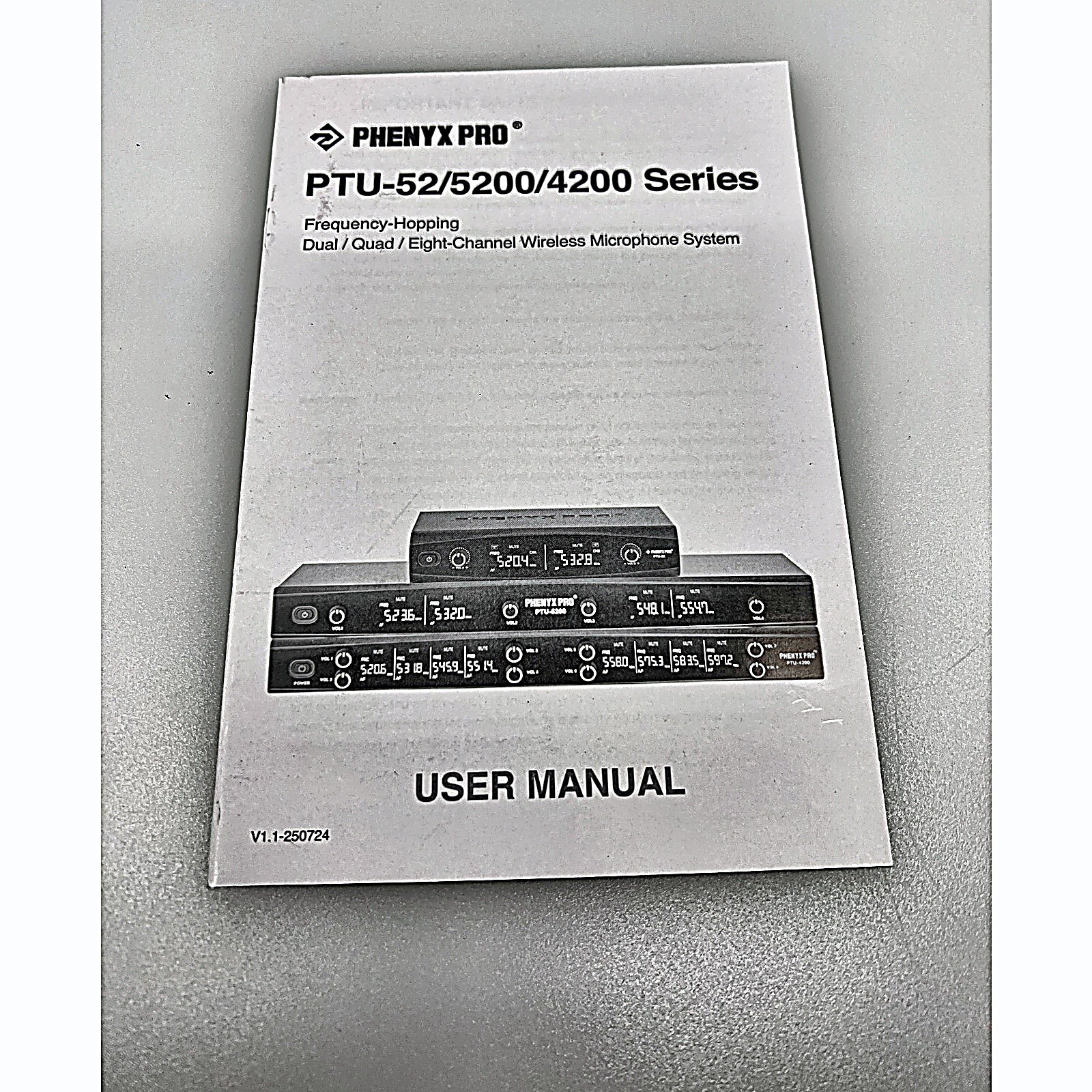 Phenyx Pro PTU-52 series user manual