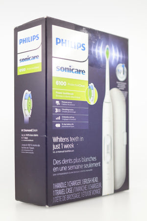 Philips Sonicare 6100 box front and side angle