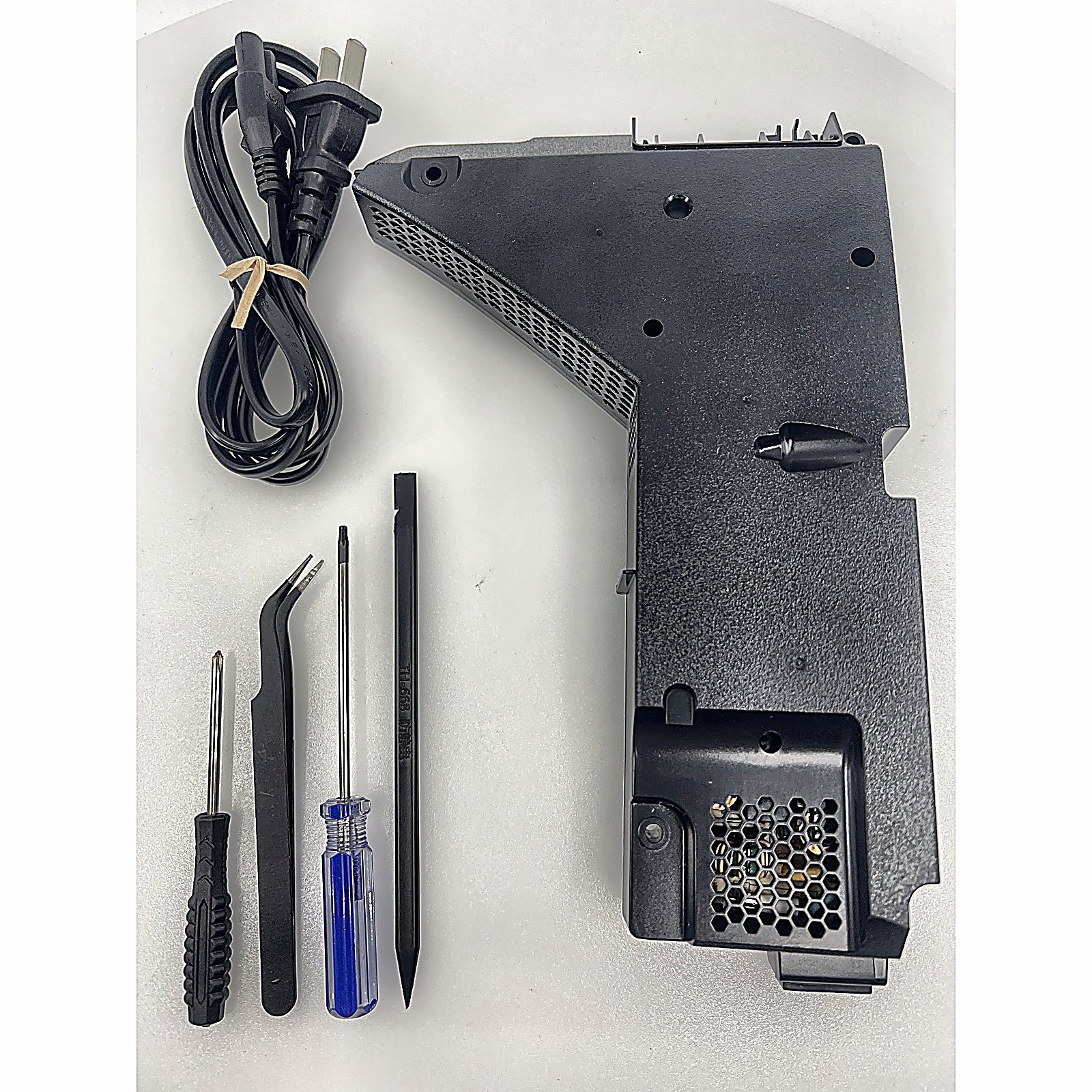 PS5 ADP-400FR power supply unit with AC cable and tools