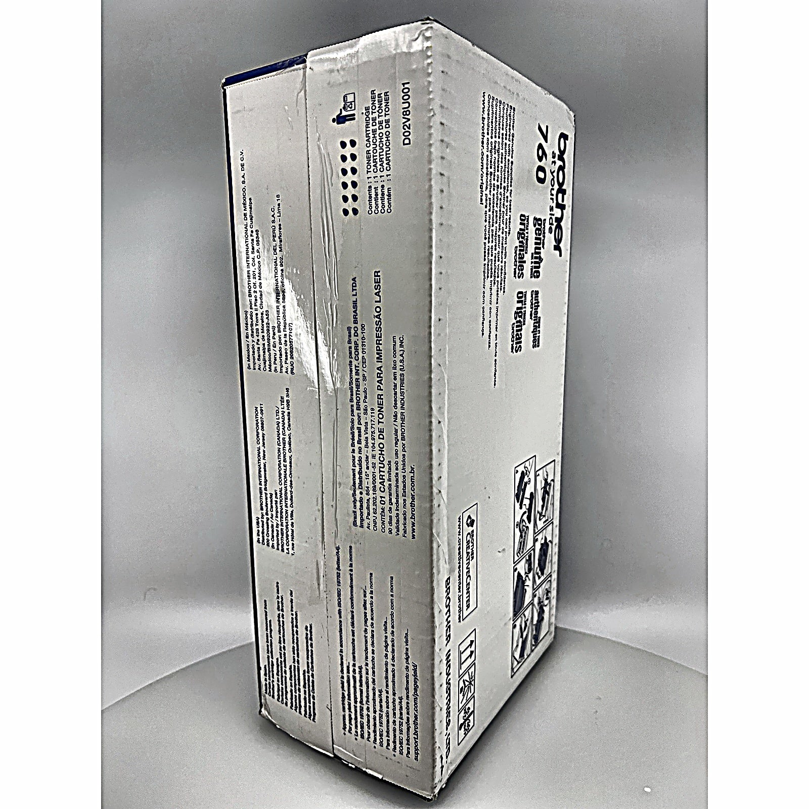 Brother TN760 High Yield Black Toner — Genuine, Sealed