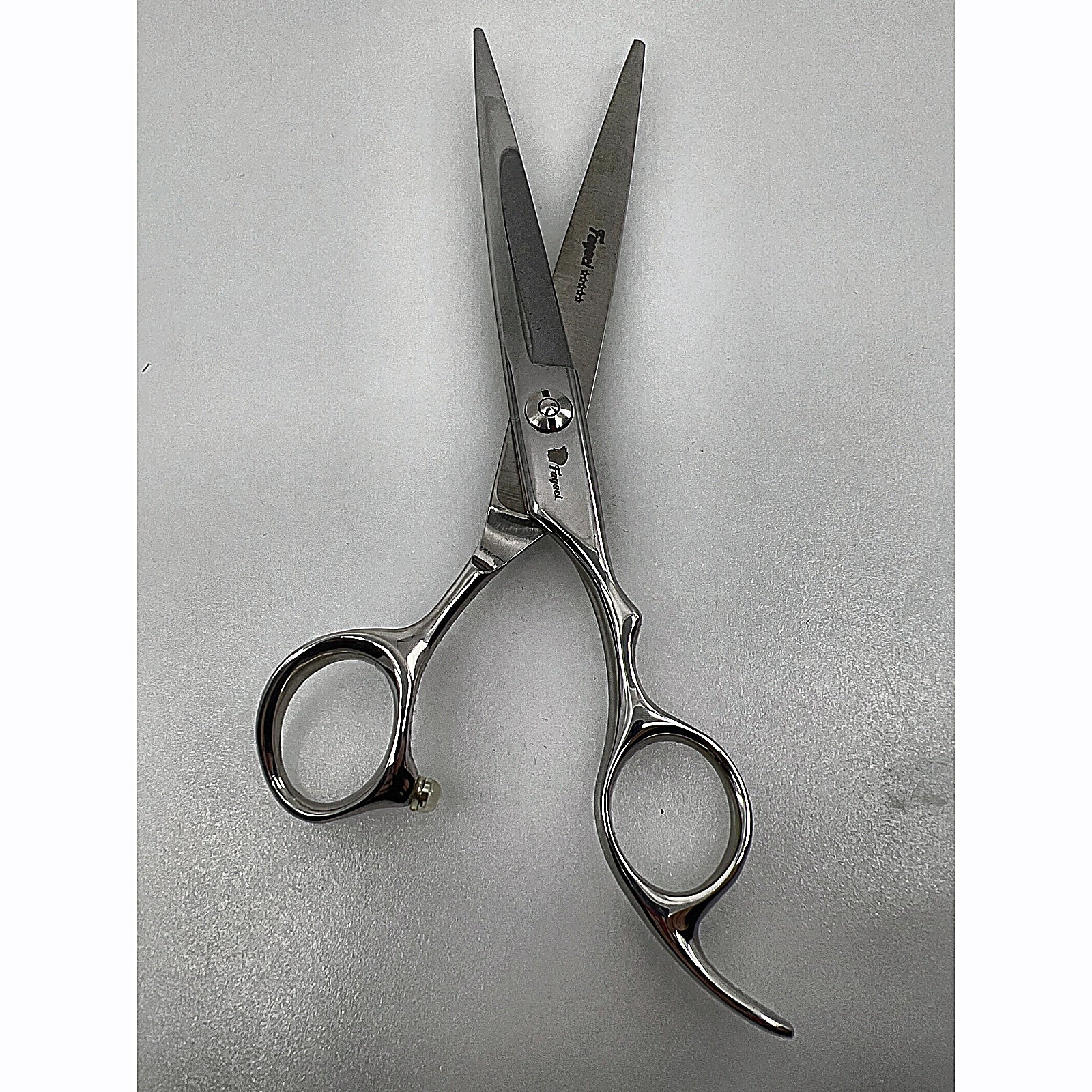 Fagaci hair cutting scissors open blades top view