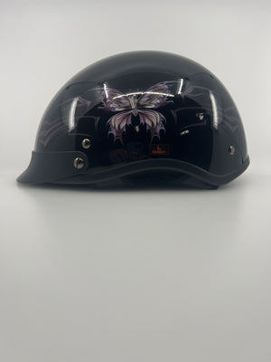 VCAN Half Helmet Interior Padding and Chin Strap View
