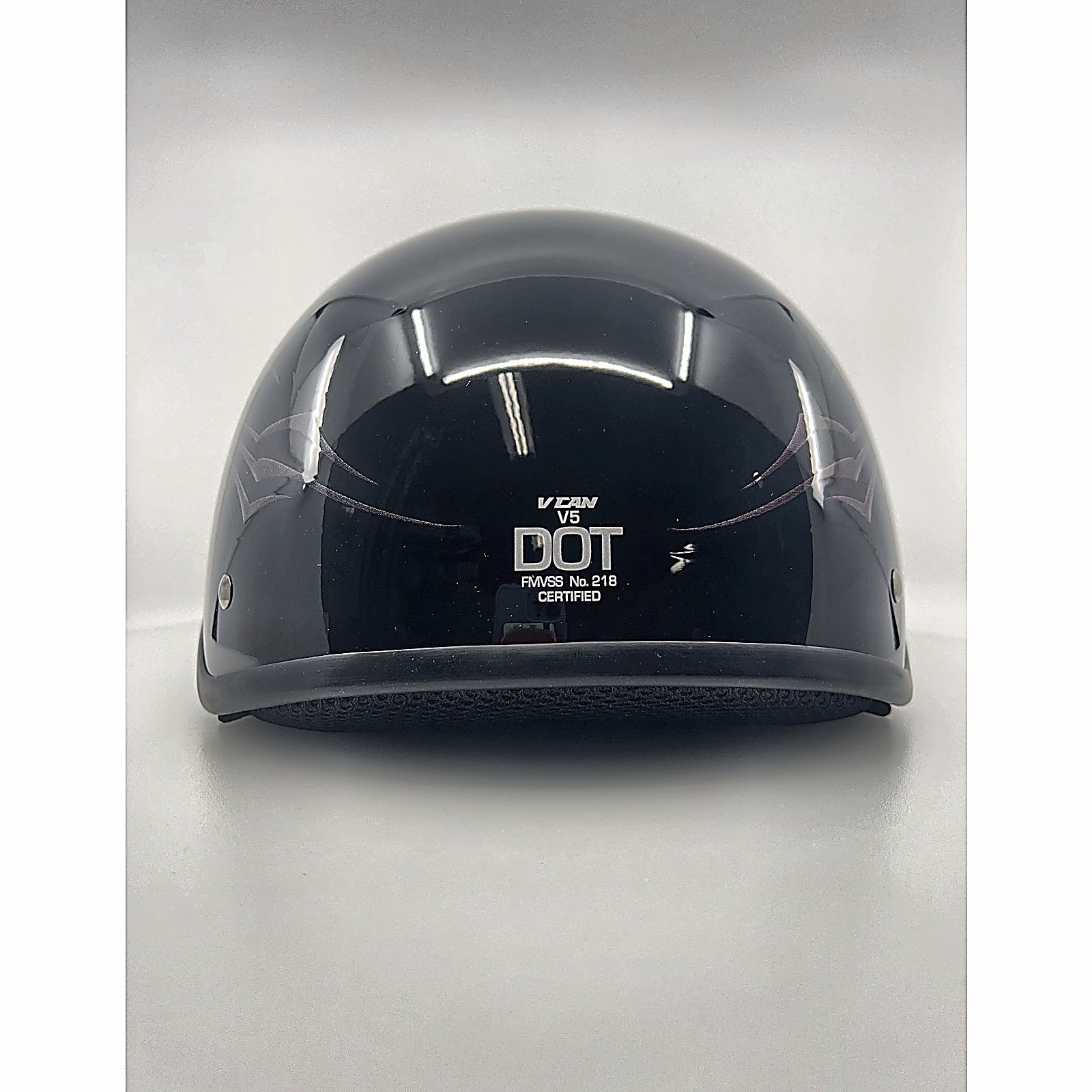 VCAN Butterfly Half Helmet Side Profile with Brim