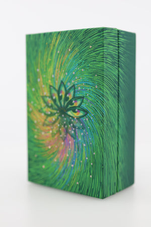 Cosma Visions Oracle deck box angled side view