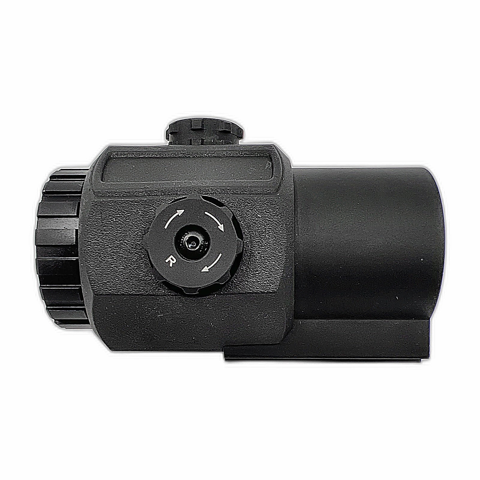 Gotical 4X Magnifier Scope side profile with elevation knob