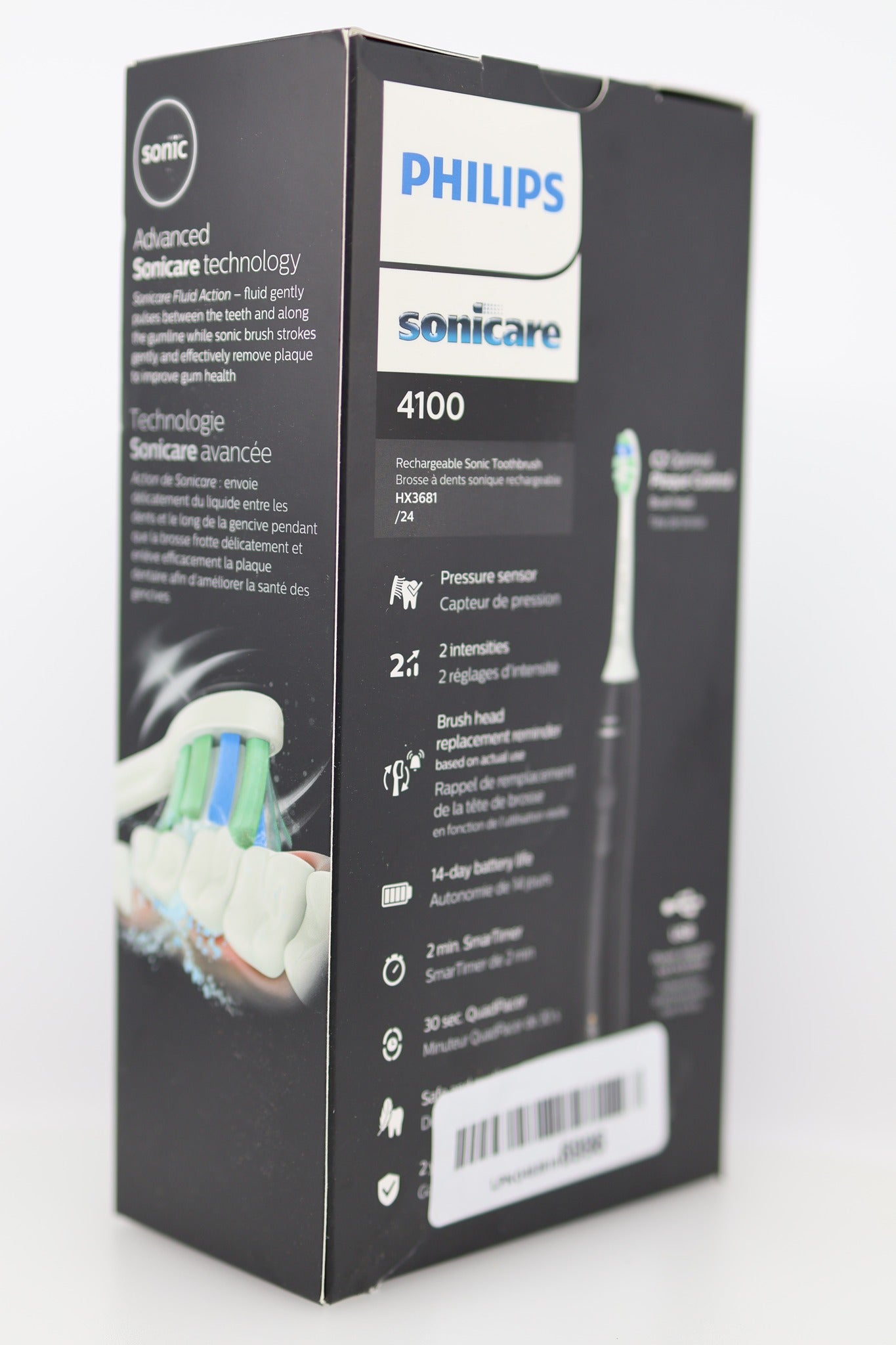 Philips Sonicare 4100 Box Back with Barcode Label