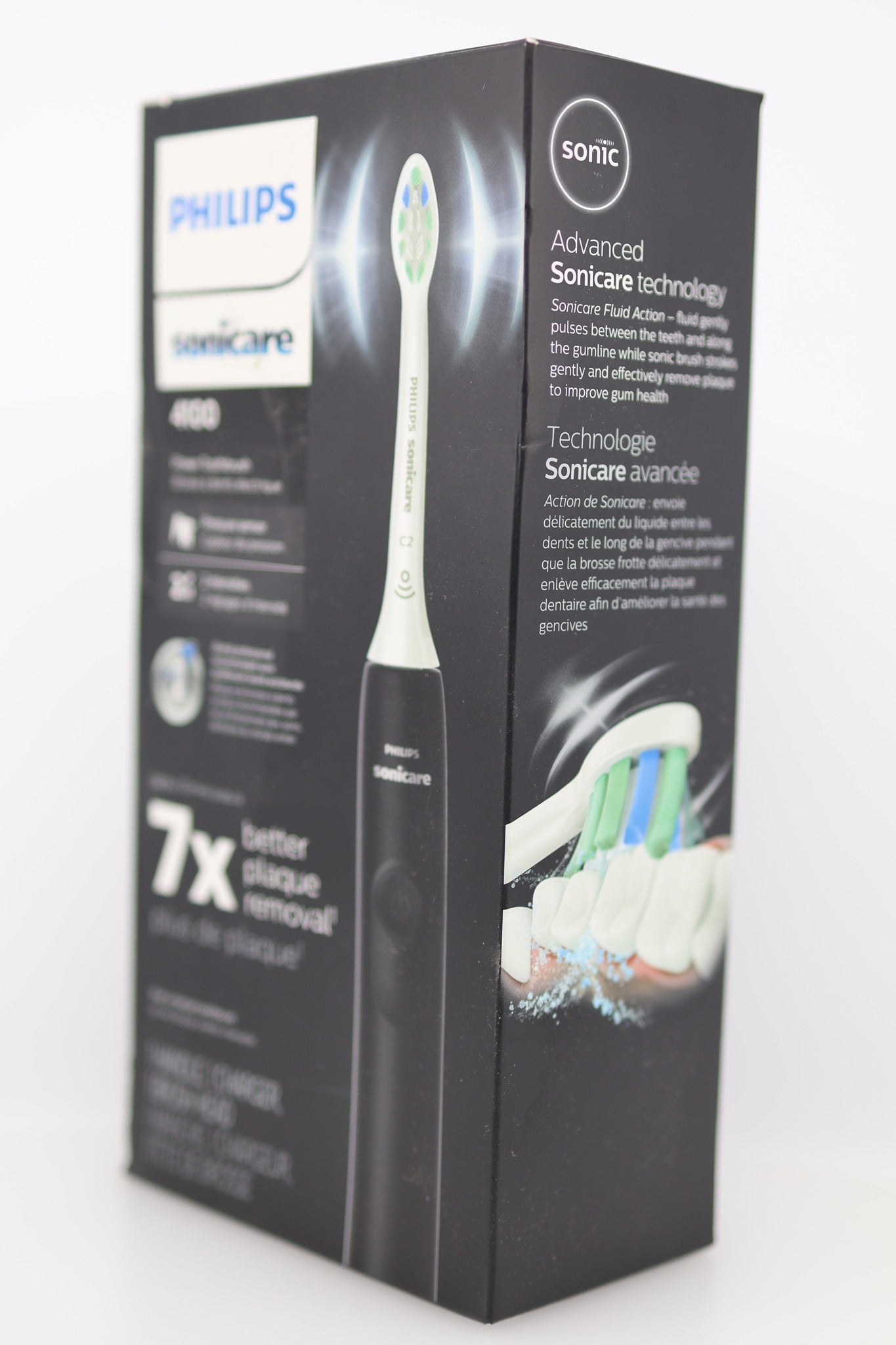 Philips Sonicare 4100 Box Side C2 Brush Head Detail