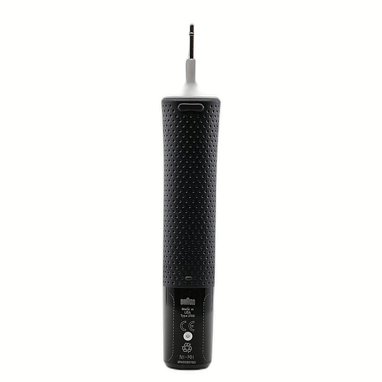Oral-B Pro 500 black handle back view