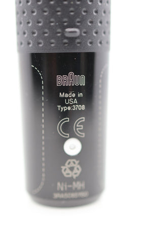 Oral-B Pro 500 handle bottom label closeup