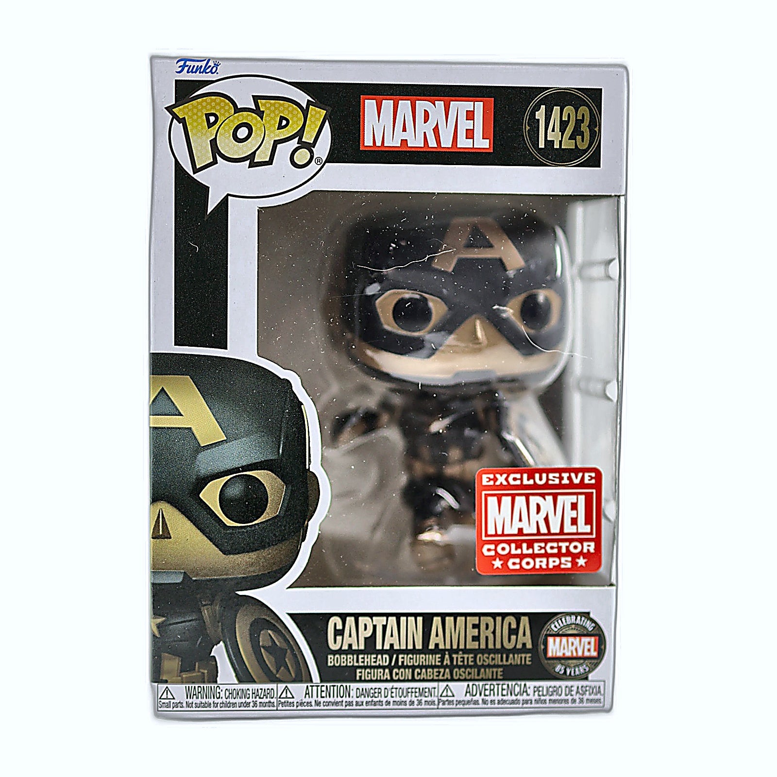 Funko Pop Captain America 1423 Marvel Collector Corps exclusive front