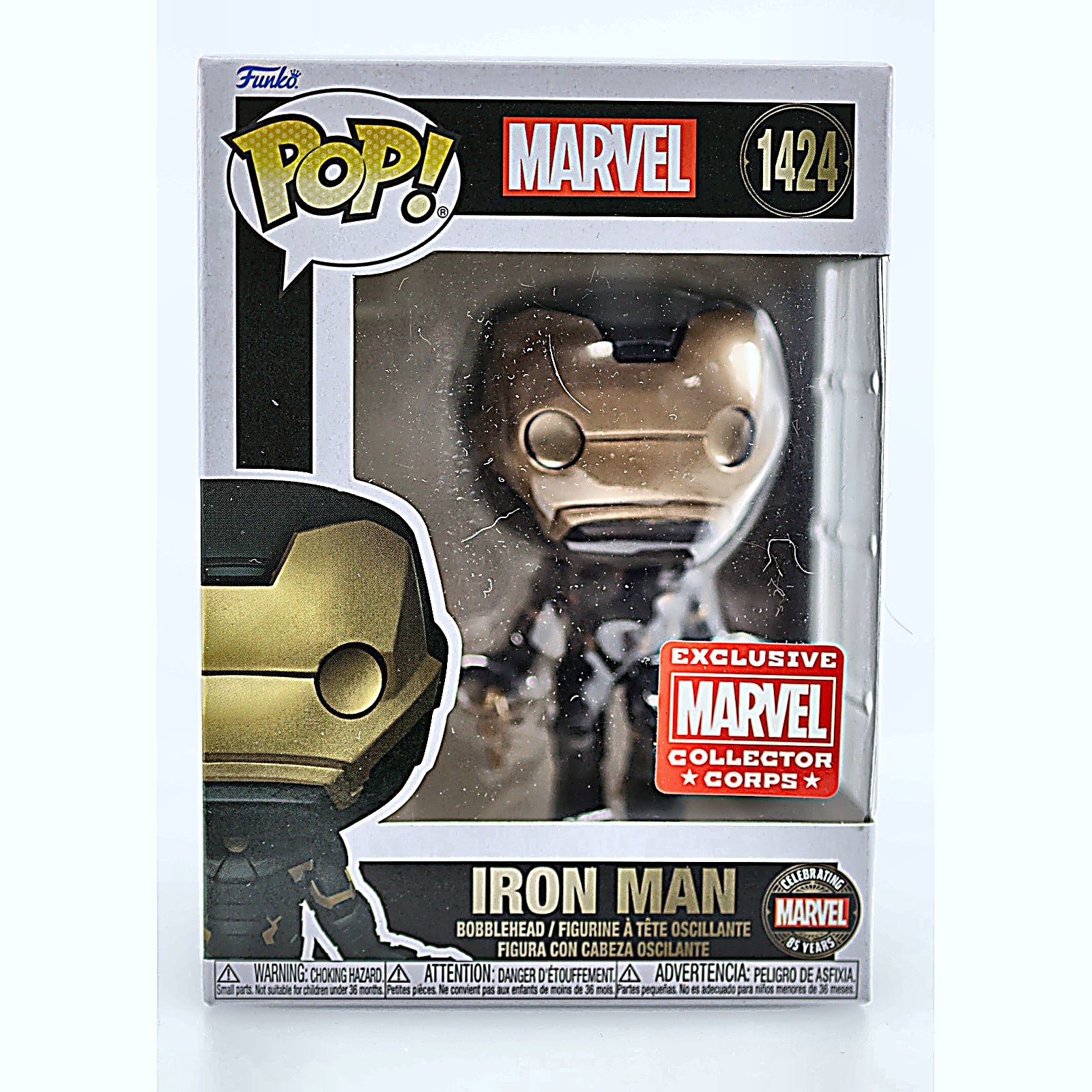 Funko Pop Iron Man 1424 box right side