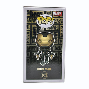 Funko Pop Iron Man 1424 box top-corner angle