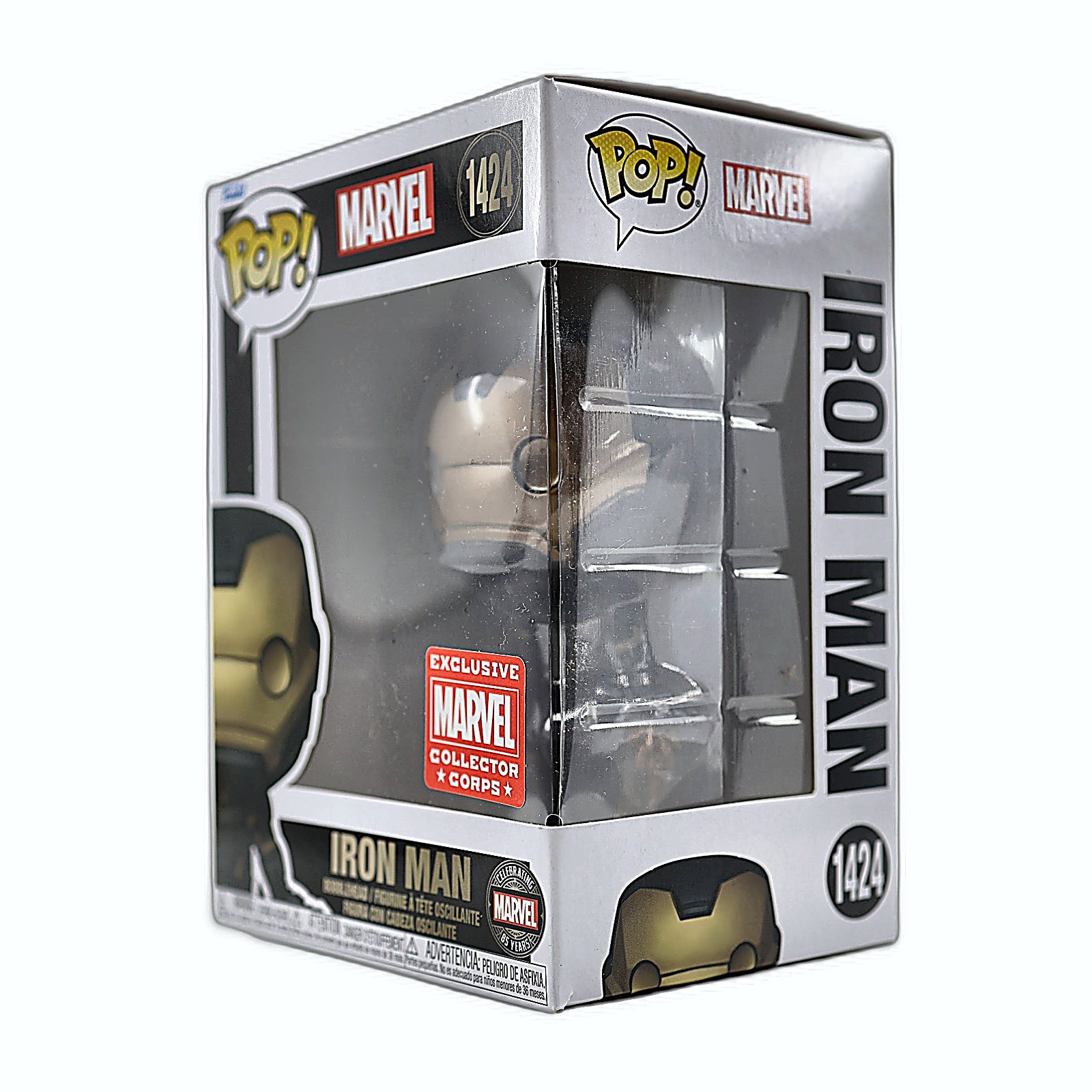Funko Pop Captain America 1423 box side angle