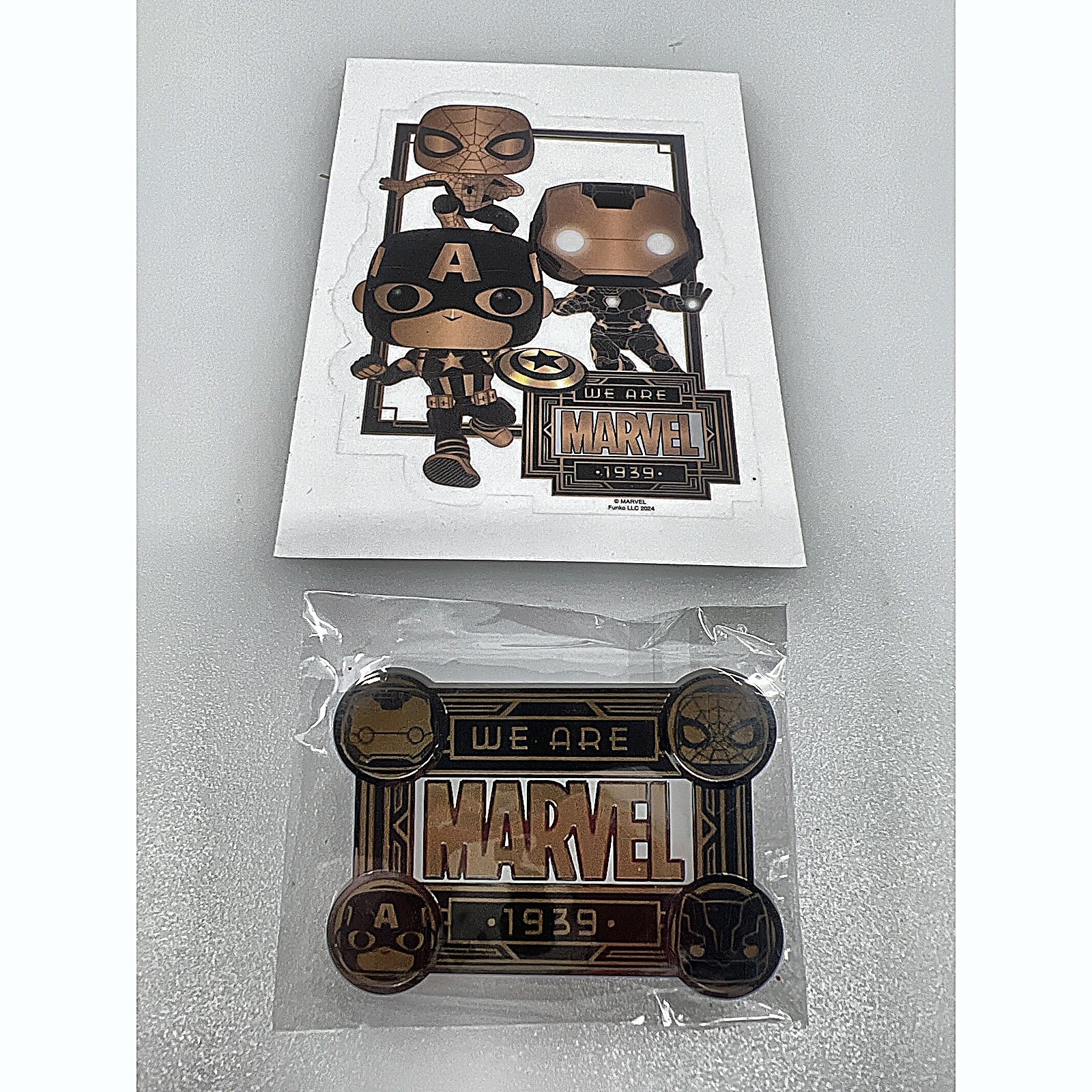 Funko Marvel 85th Anniversary Decal and Enamel Pin
