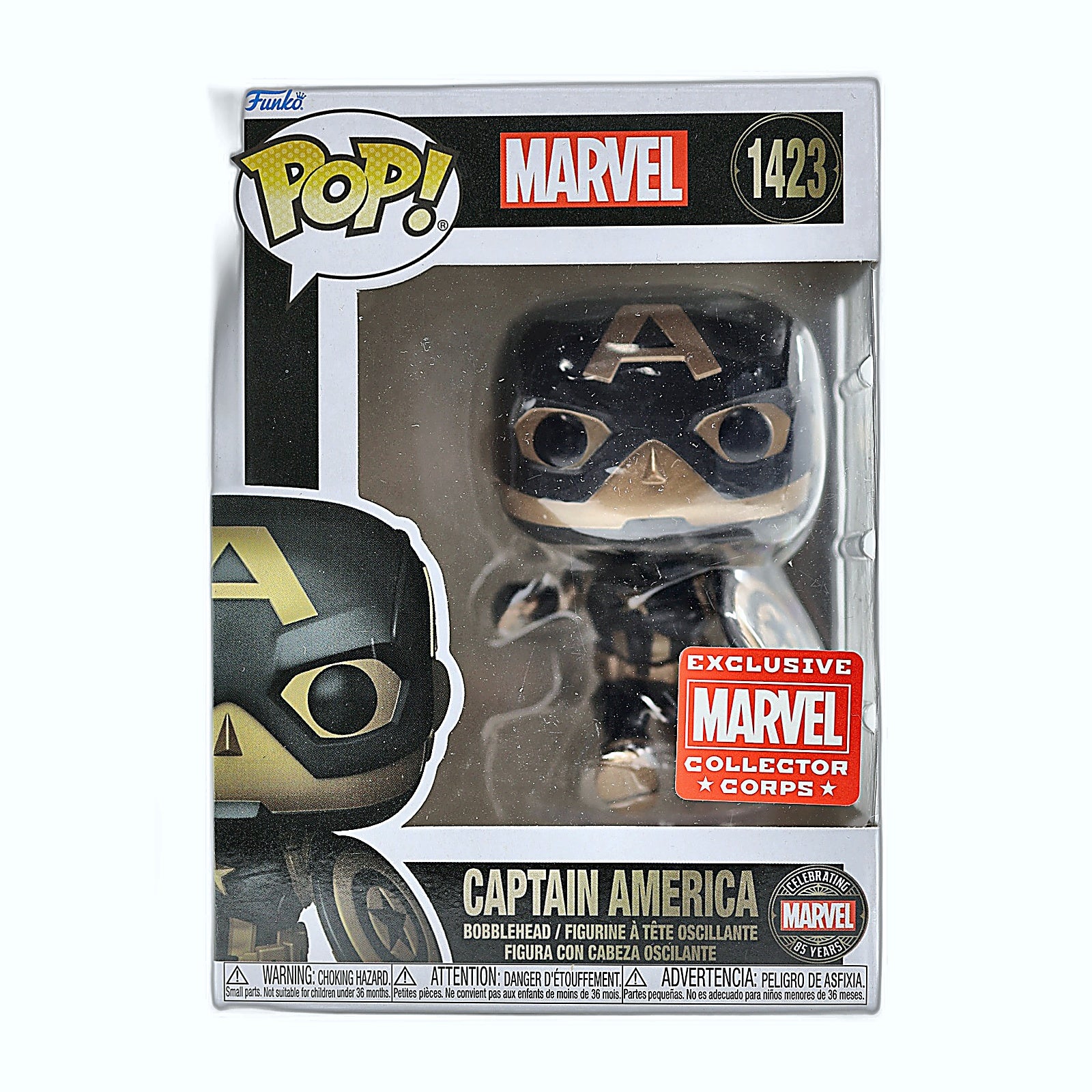 Funko Pop Captain America 1423 box back
