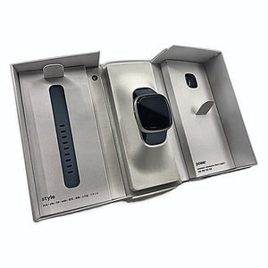 Fitbit Versa 4 open box with watch and bands