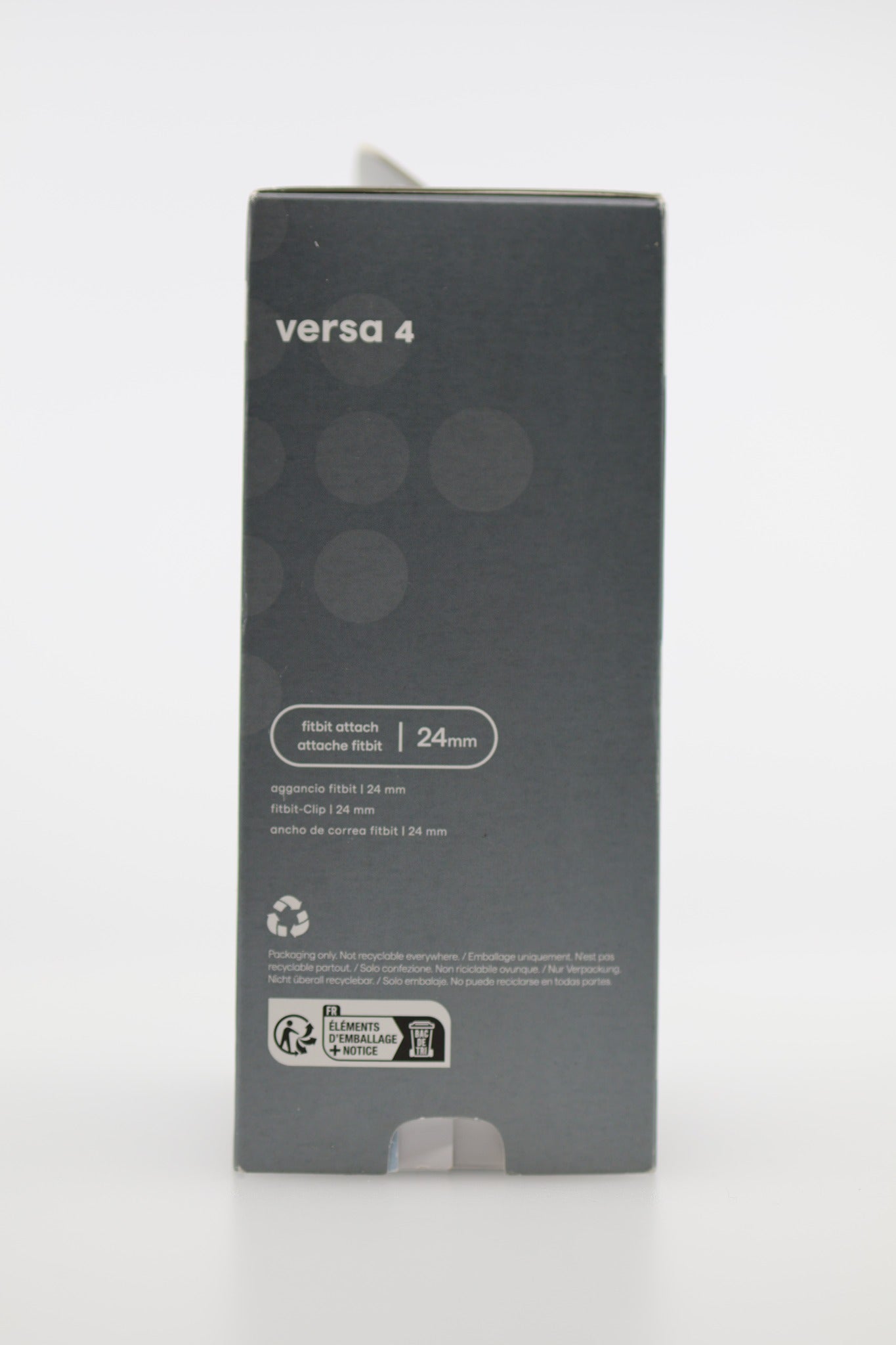 Fitbit Versa 4 box opposite side