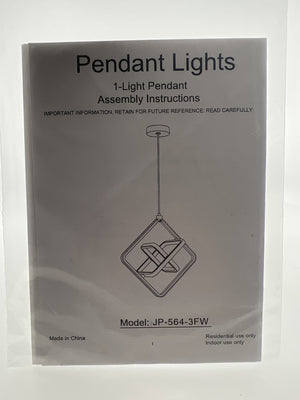BNHHLZ LED Pendant Light Assembly Instruction Manual