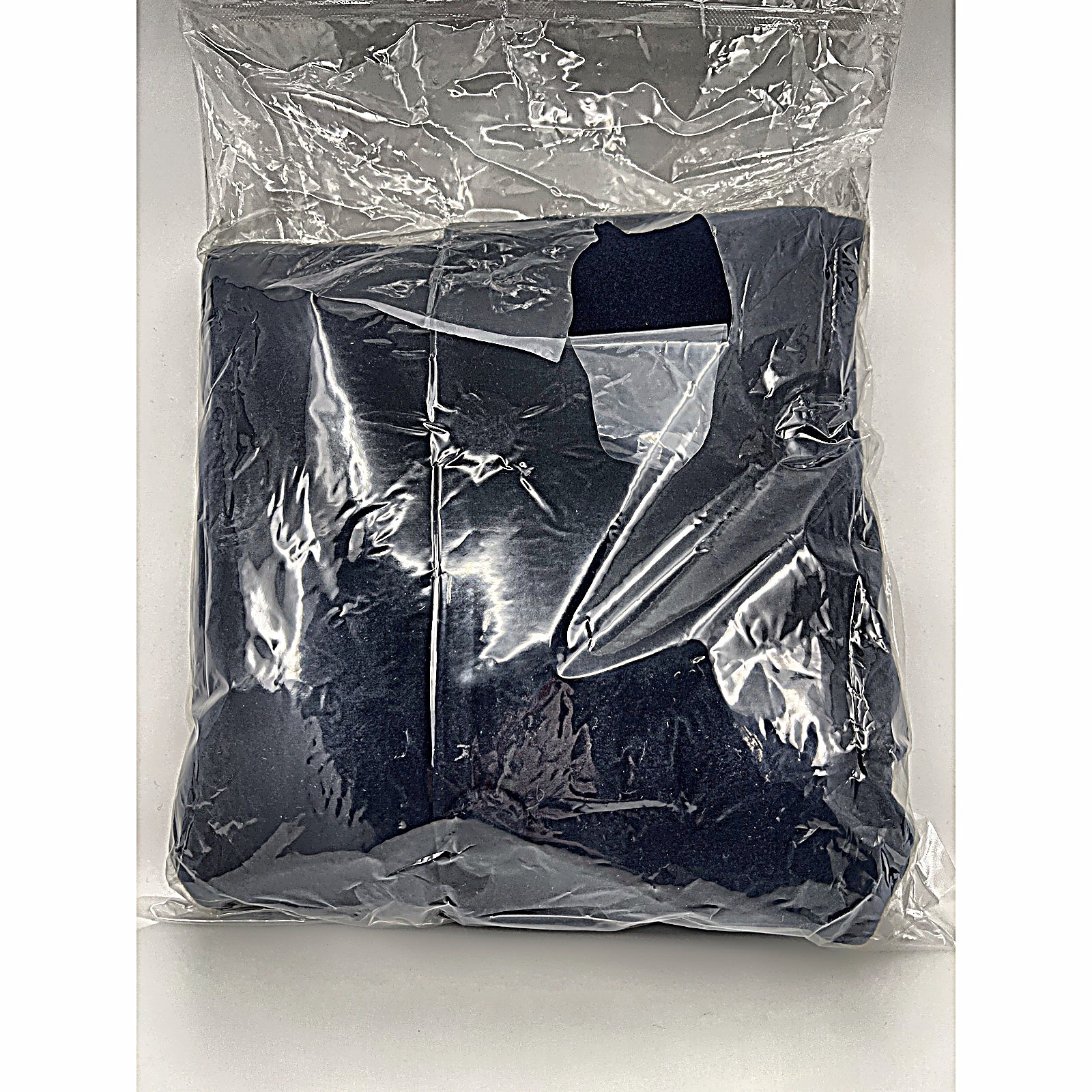 Allegra K Women's Winter Overcoat Navy Blue Medium sealed in poly bag back