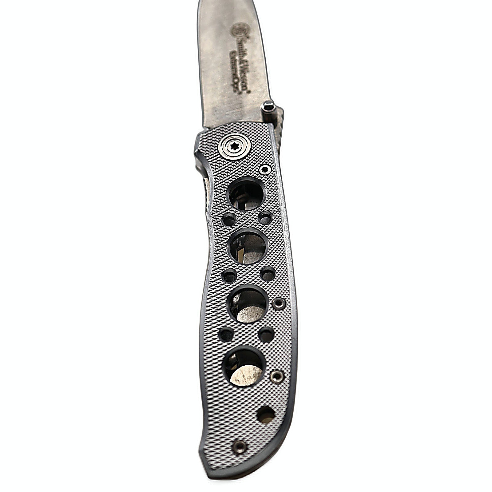 Smith & Wesson Extreme Ops CK105H Folding Knife aluminum handle side view