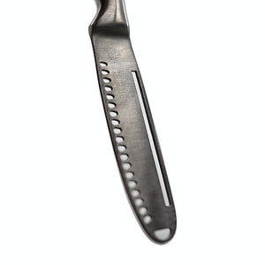Apallas butter knife blade reverse side close-up