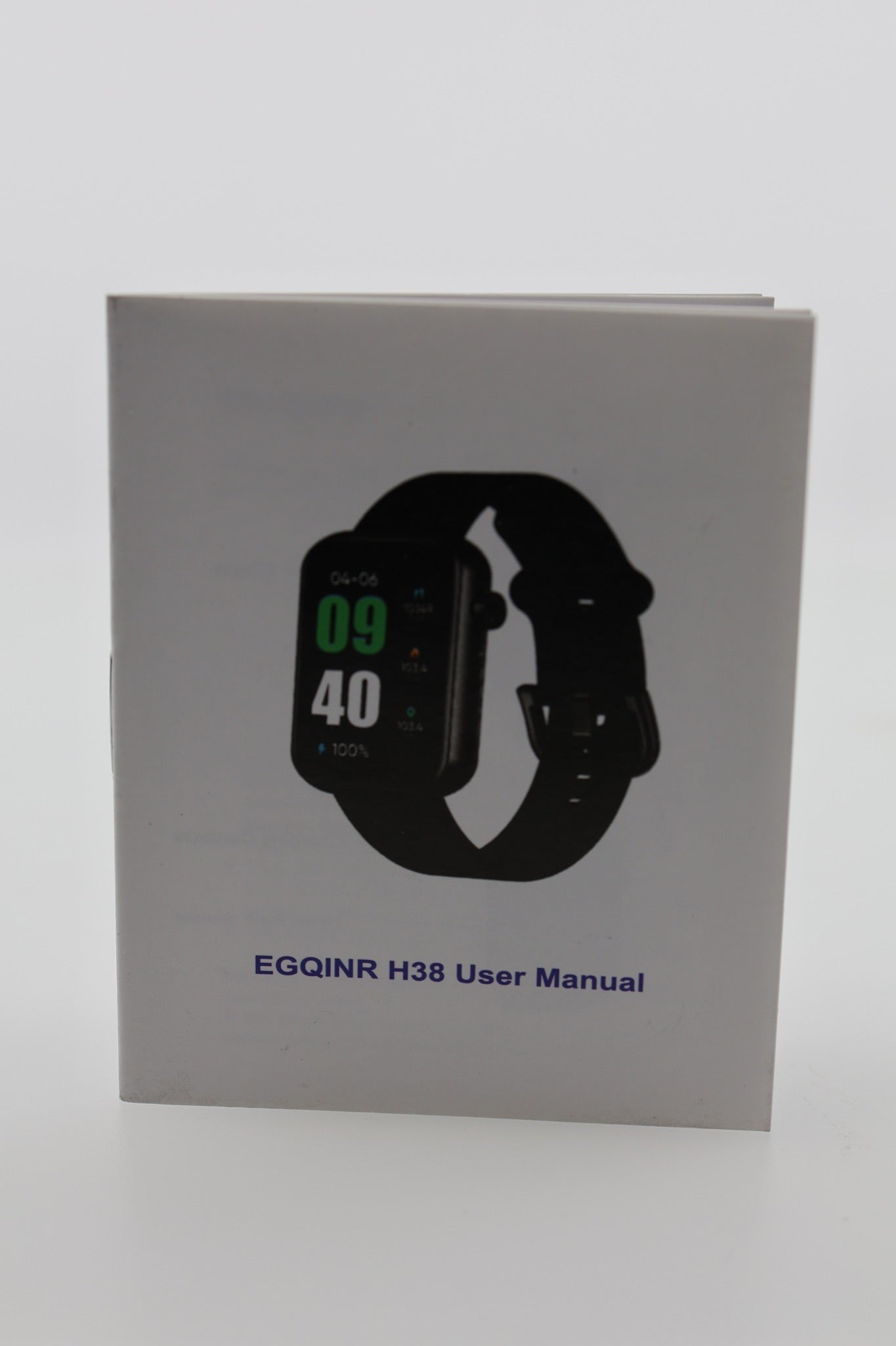 EGQINR H38 Smartwatch user manual booklet