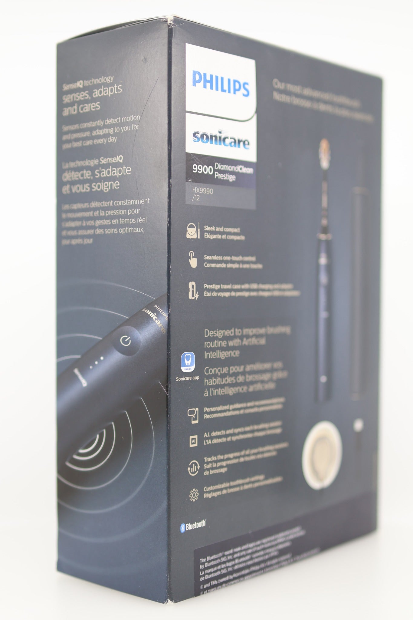 Philips Sonicare DiamondClean 9900 Box Back and Side Angle
