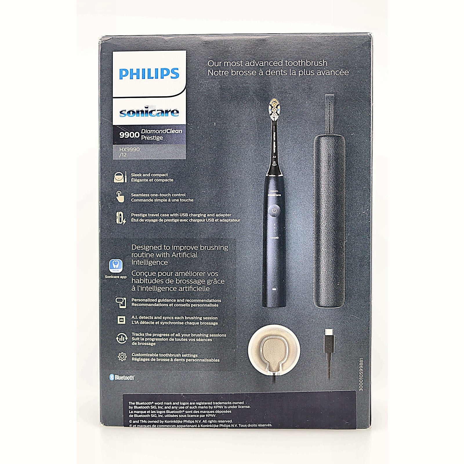 Philips Sonicare DiamondClean 9900 Box Back Panel
