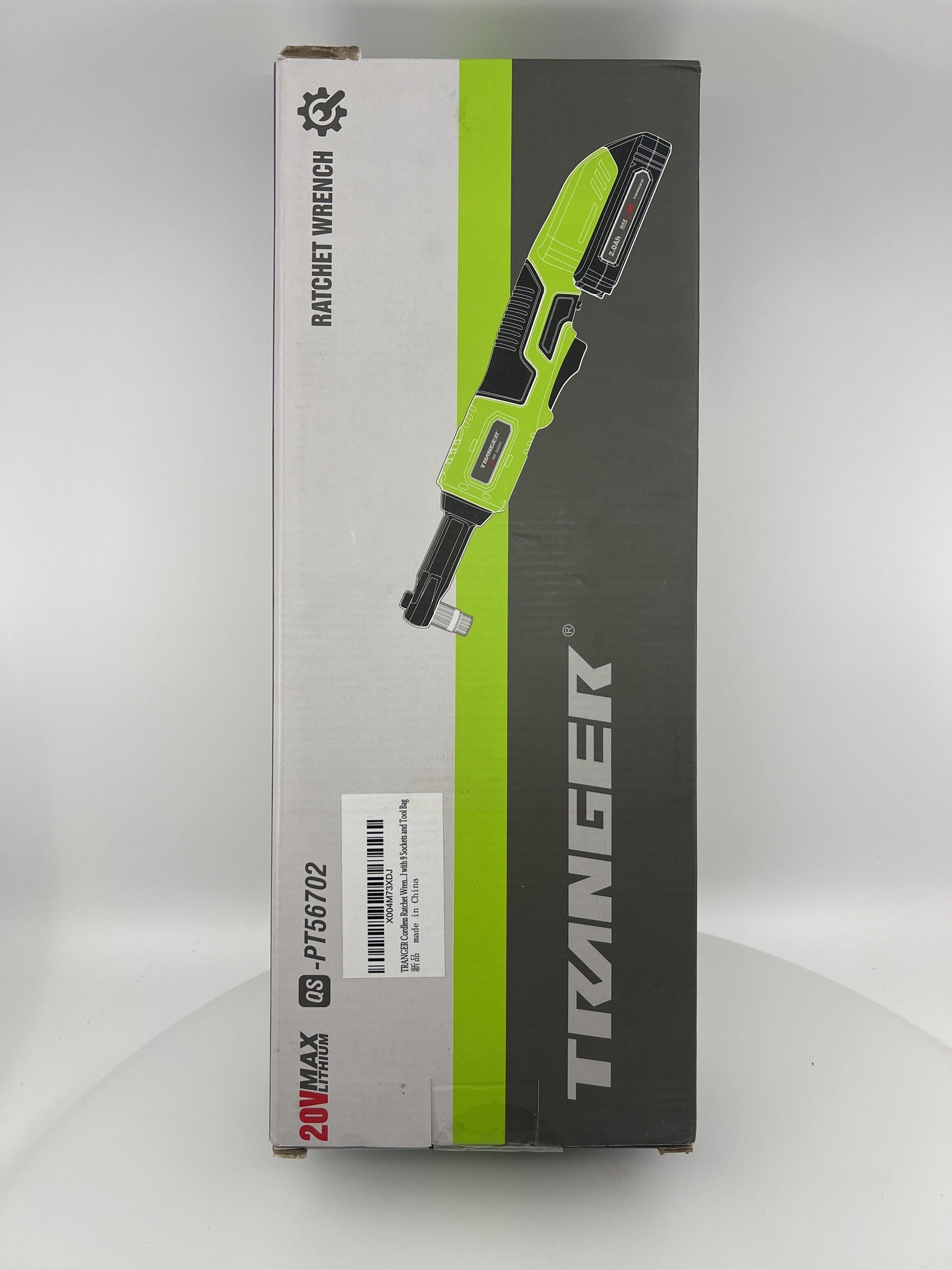 Tranger 20V Cordless Ratchet Wrench box side