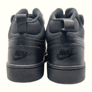 Nike Court Borough Mid 2 Black Back View Close