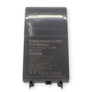 Dyson V8 replacement battery label 21.6V 8000mAh
