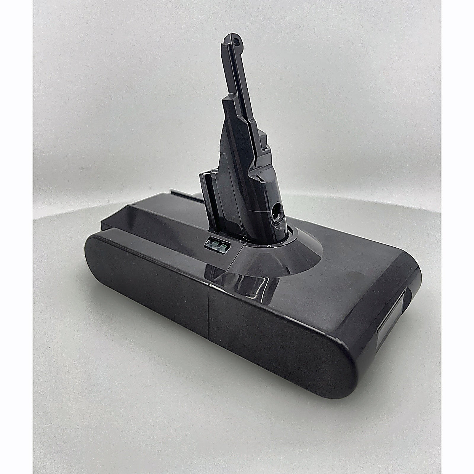 Dyson V8 replacement battery side angle view