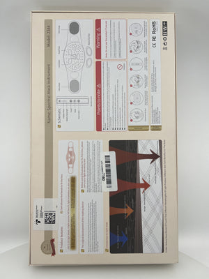 NVBOTY Red Light Therapy Mask box back with specs