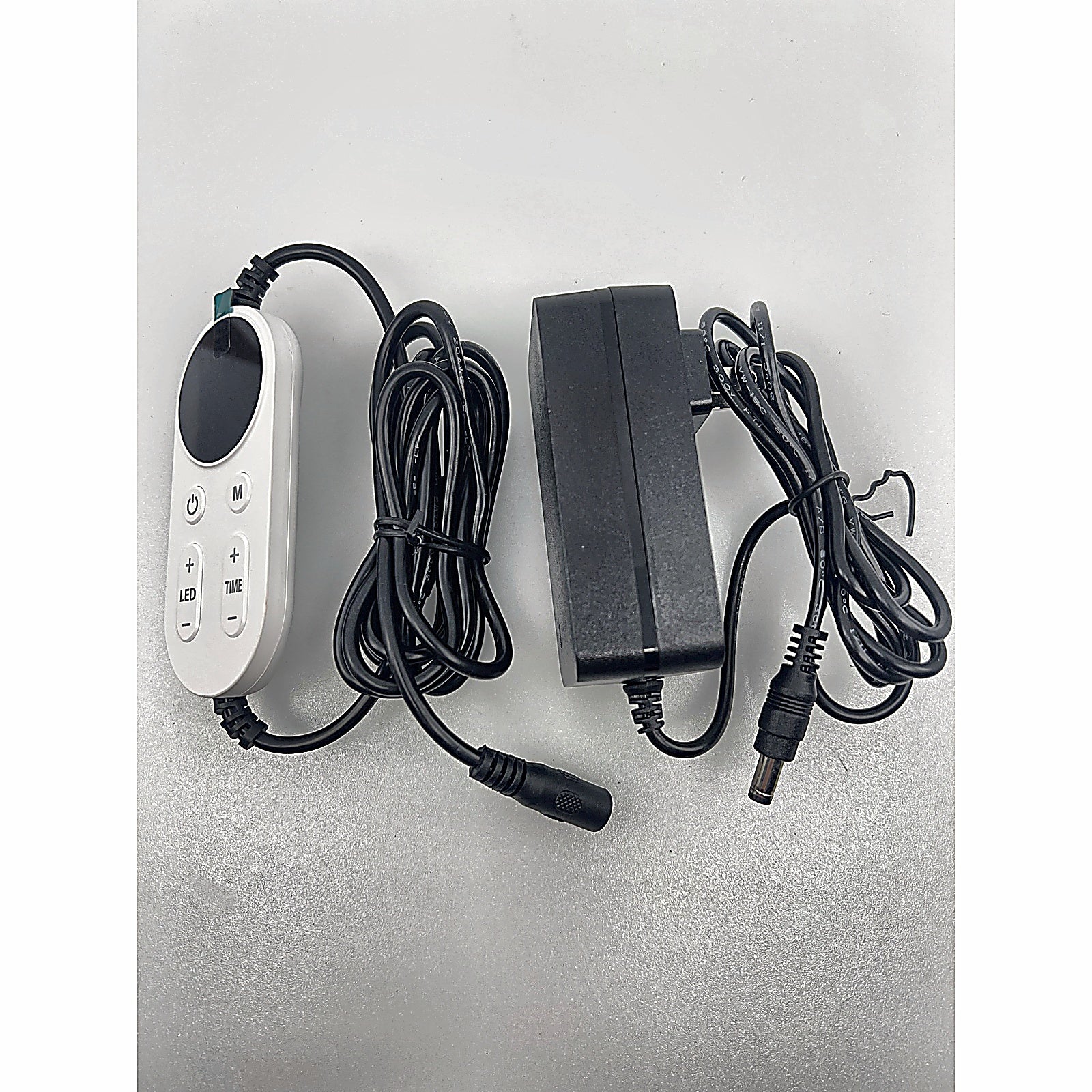 Pedete LP-099C remote control and power adapter