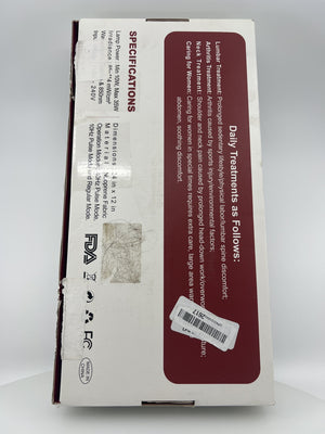Pedete Red Light Therapy Pad box back with specifications