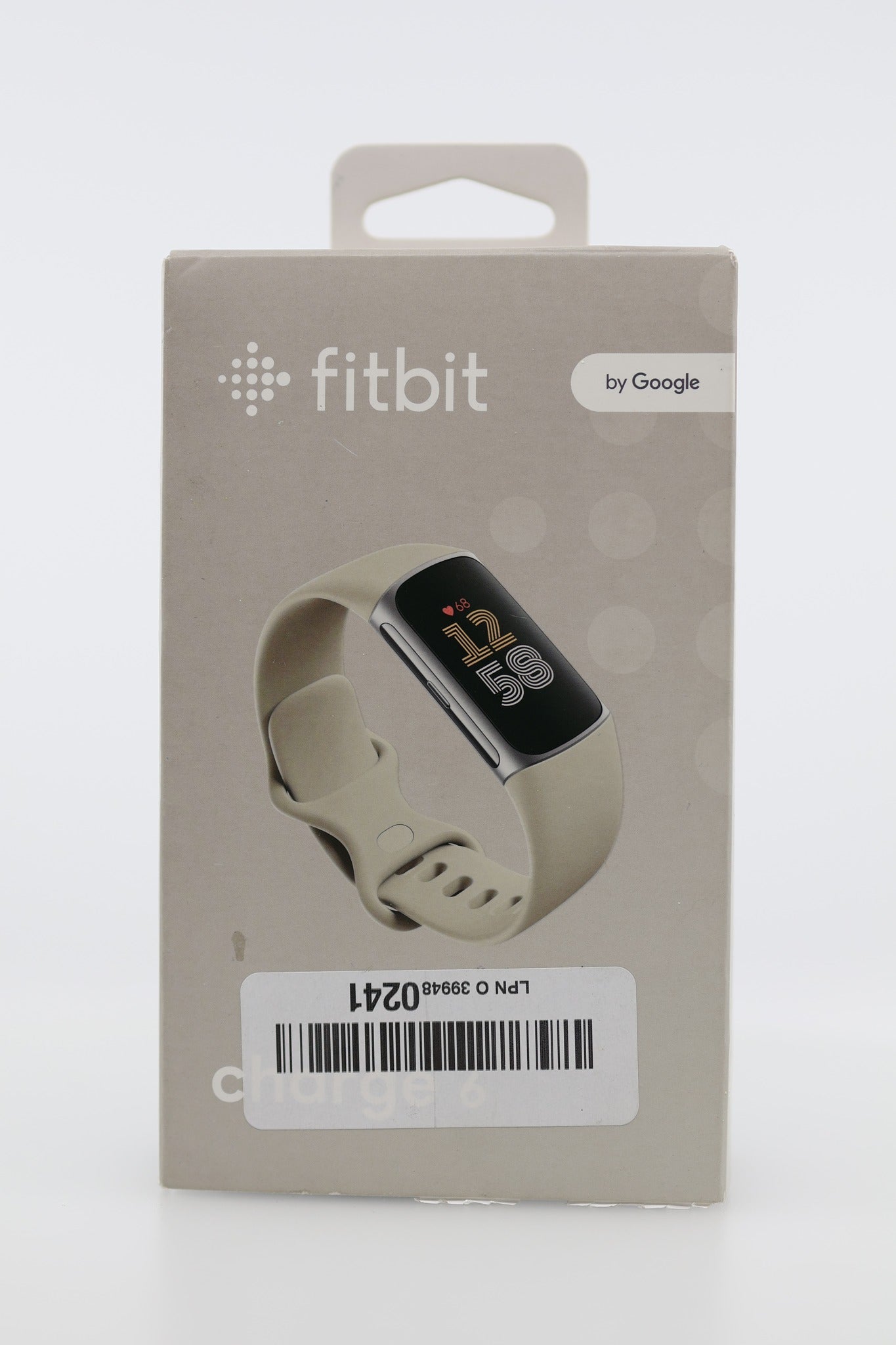 Fitbit Charge 6 fitness tracker front of box