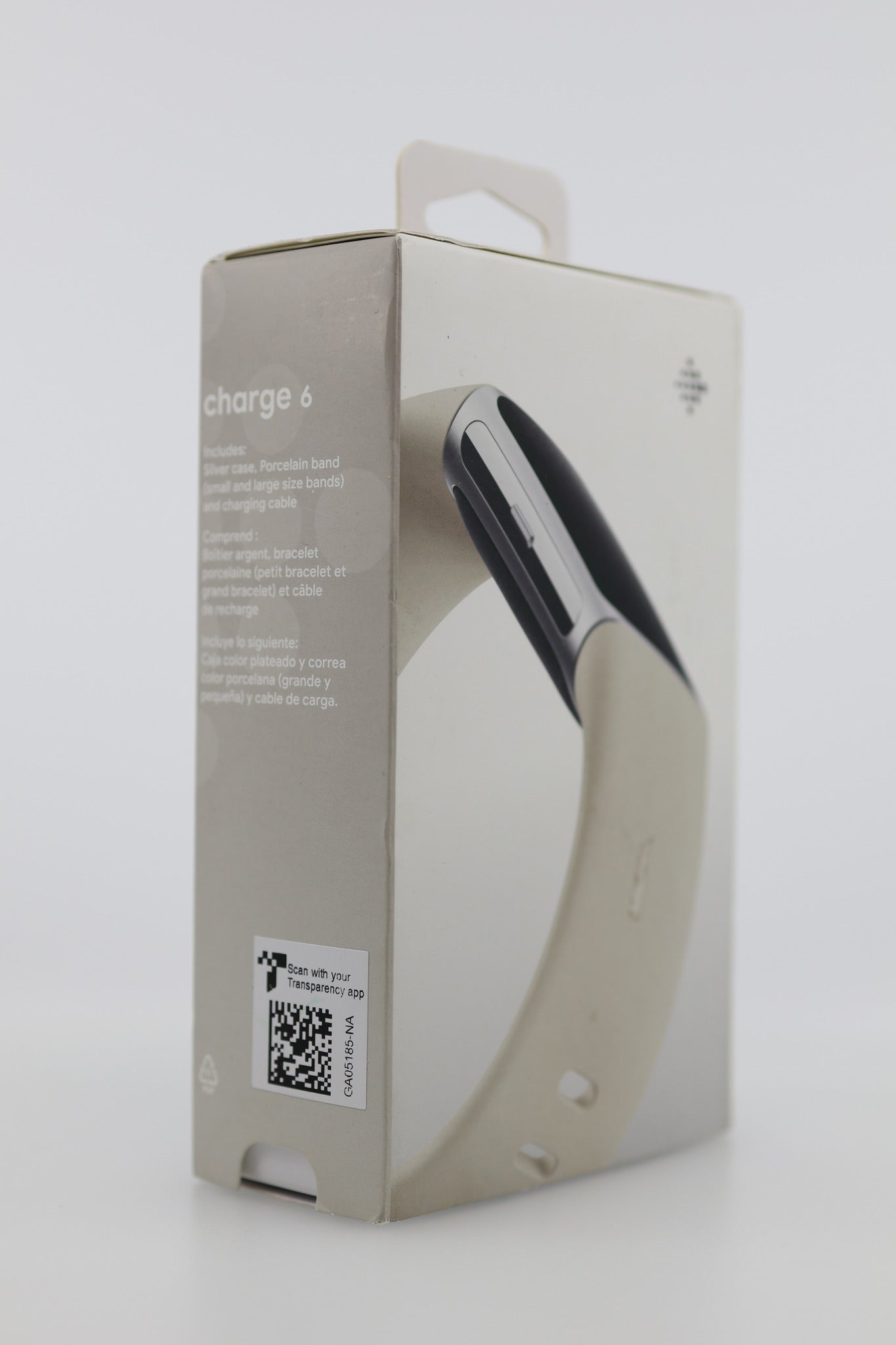 Fitbit Charge 6 box side with tracker visible