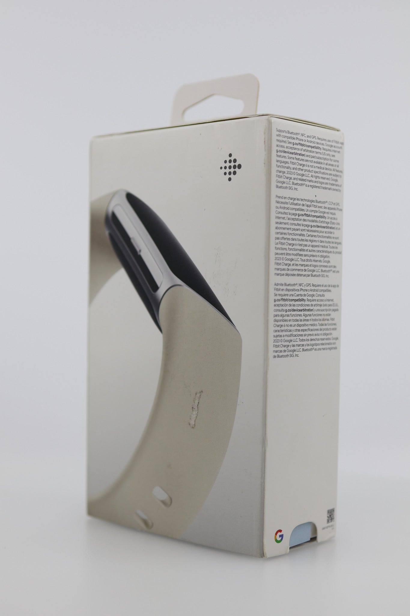 Fitbit Charge 6 box back legal text side
