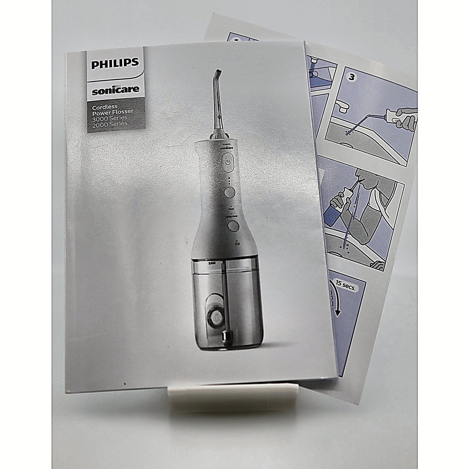 Philips Sonicare Water Flosser 3000 manual and instructions