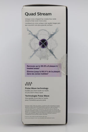 Philips Sonicare Water Flosser 3000 box side panel