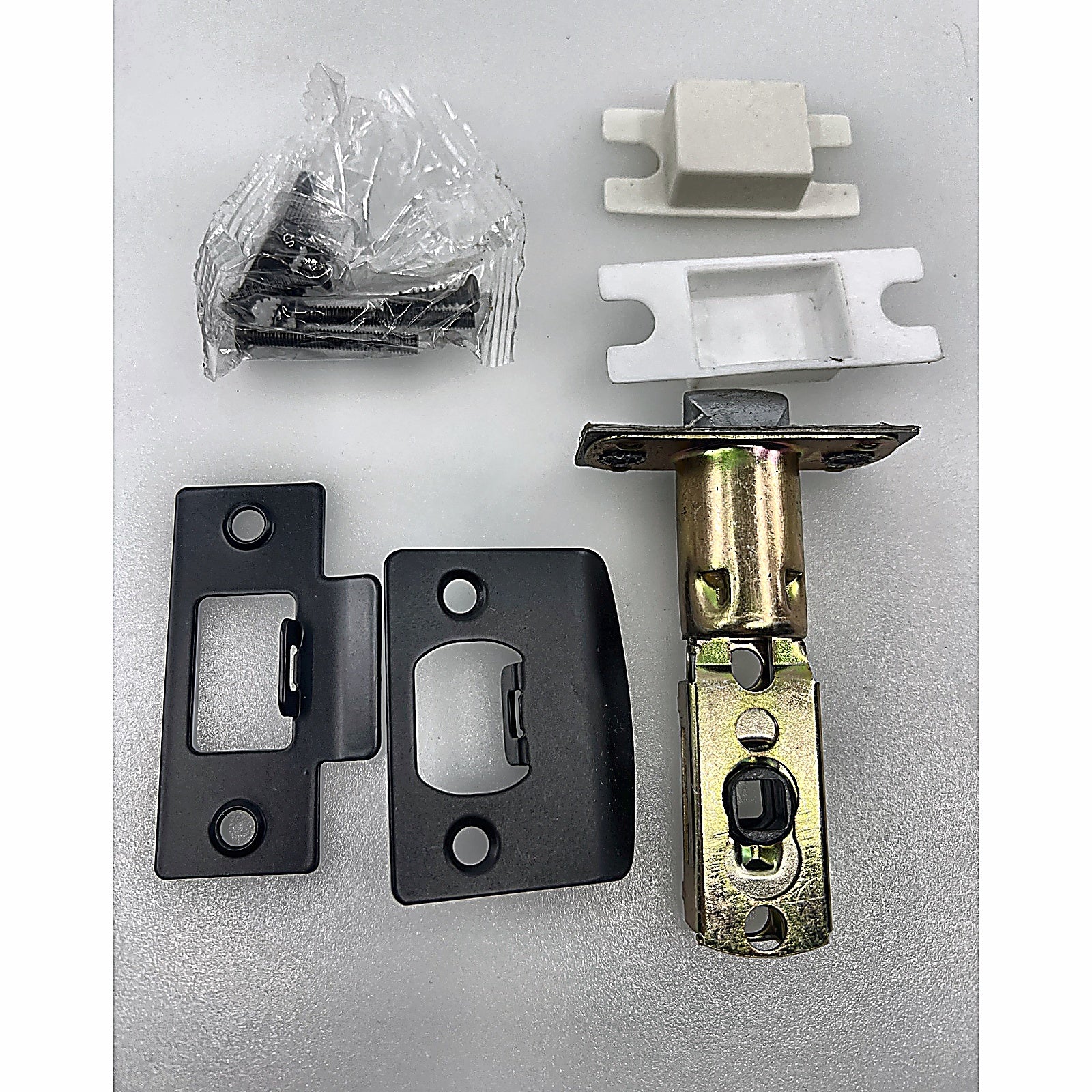 Probrico door lever latch bolt strike plates and screws