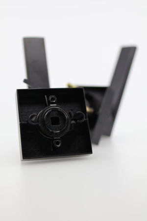 Probrico door lever square rosette interior detail