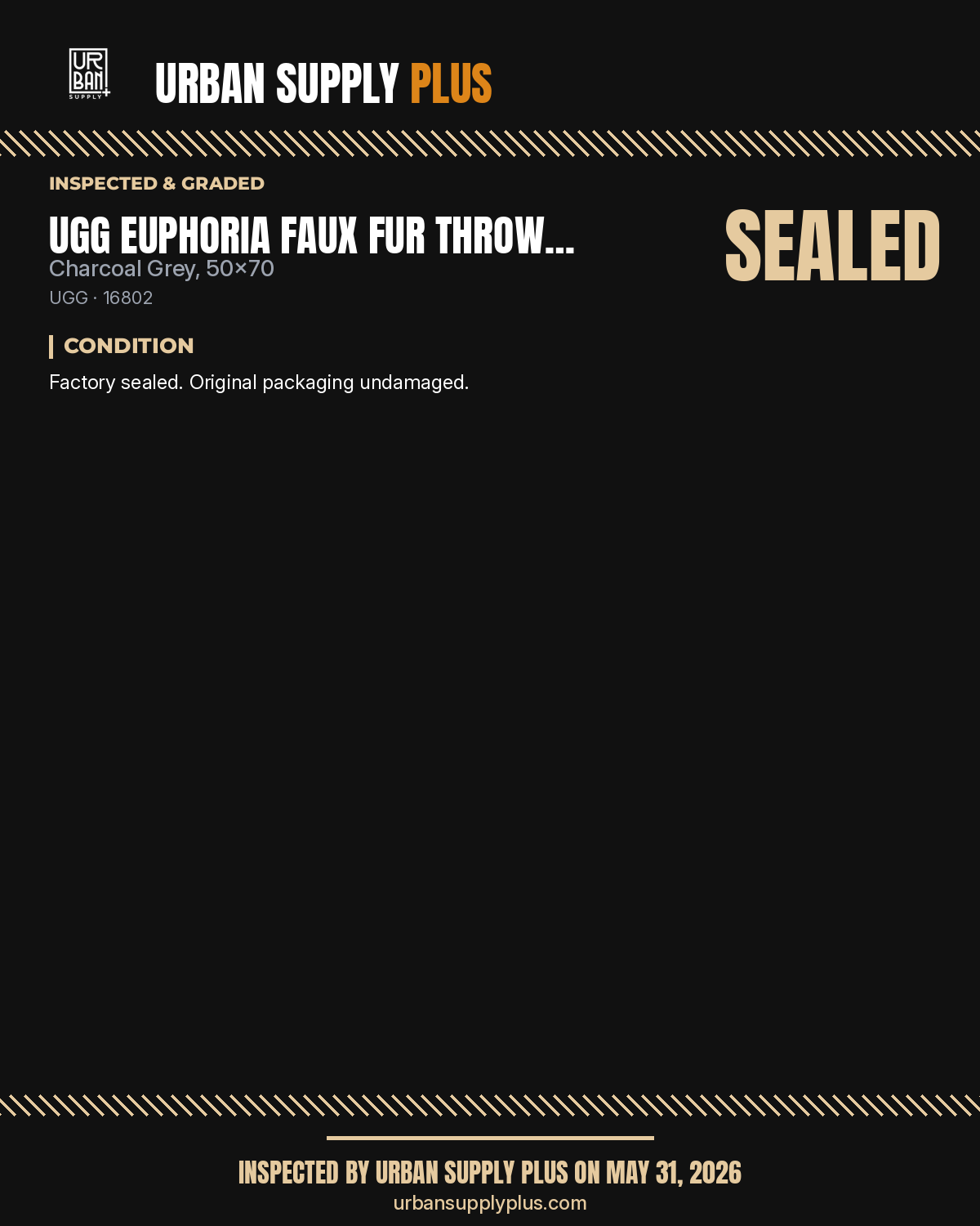 Urban Supply Plus diagnostic report — Grade SEALED
