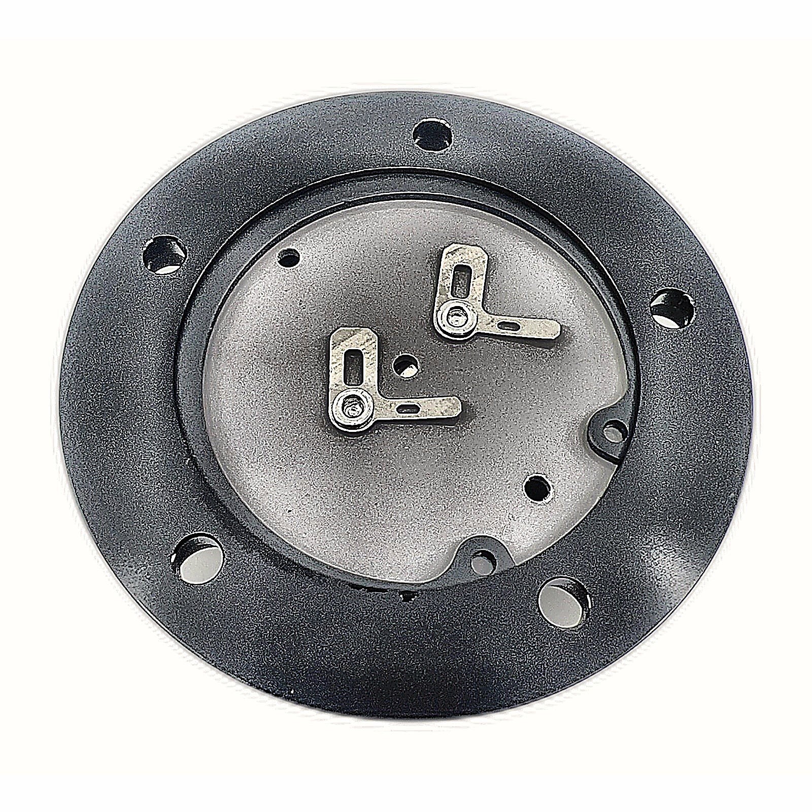 Billet Steering Wheel 14" Black Vinyl & SS Horn