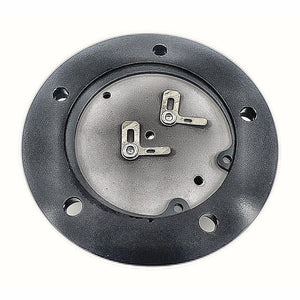 Billet Steering Wheel 14" Black Vinyl & SS Horn