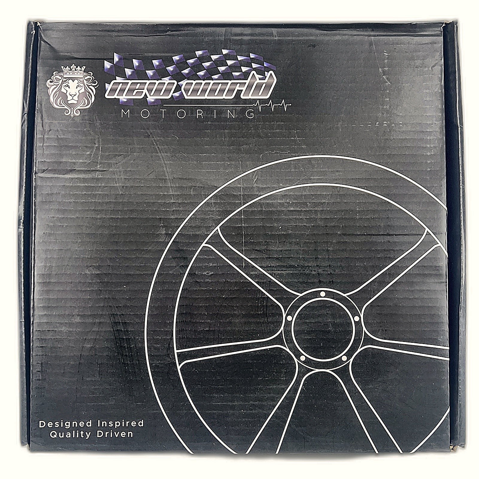 Billet Steering Wheel 14" Black Vinyl & SS Horn
